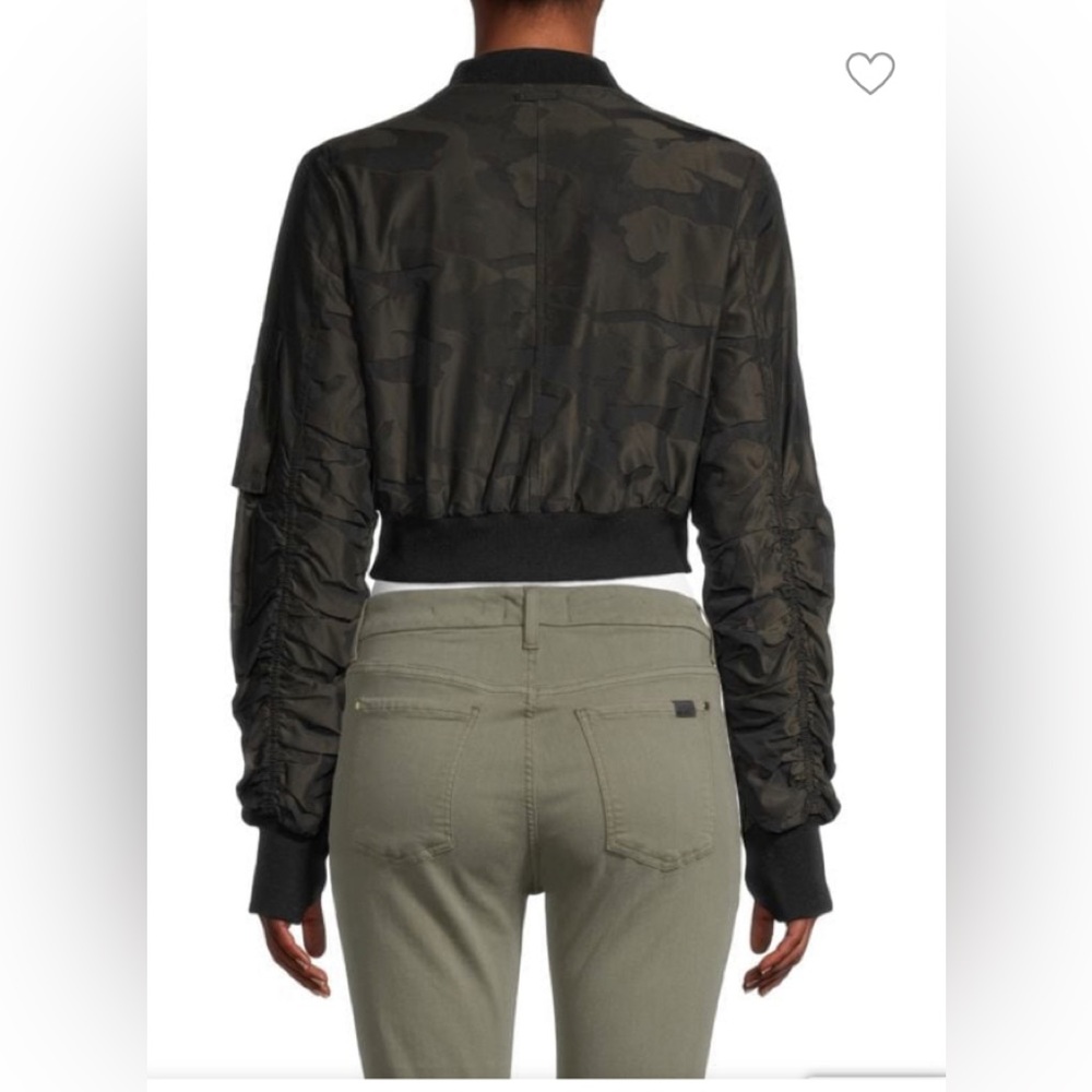 BLANC NOIR Cropped Bombardier Camouflage Jacket - Picture 2 of 2